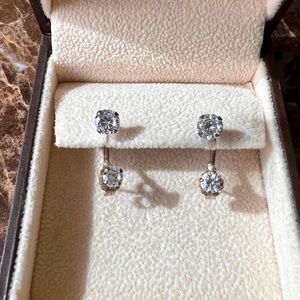 Sterling Silver Zirconia Earrings